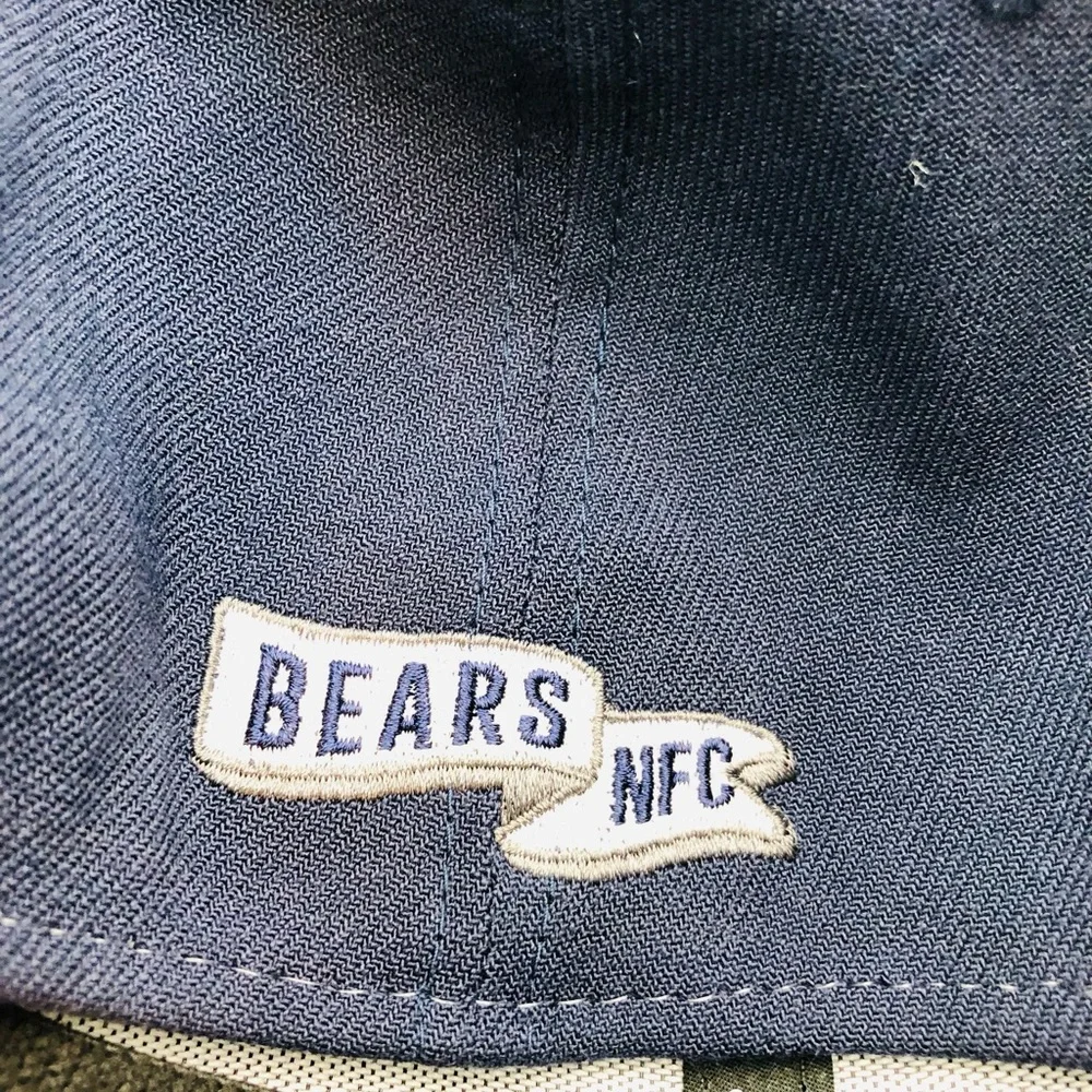 New Era 39Thirty NFL Chicago Bears On-Field Gray/Blue Caps SZ L/XL Flex fit hat - Picture 5 of 8